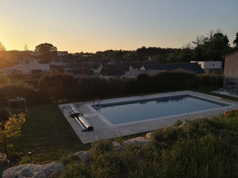 Swimming pool, Sunset