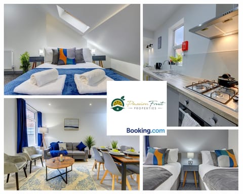 Bed, Kitchen or kitchenette, Living room, Photo of the whole room, Seating area, Dining area, Bedroom, minibar, pet friendly, stove