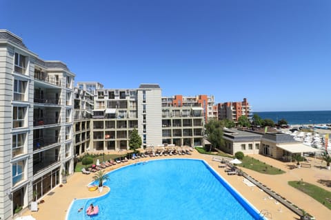 Property building, Beach, Pool view, Sea view, Swimming pool