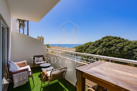 Patio, Natural landscape, View (from property/room), Balcony/Terrace, Beach, Sea view, Sea view, Sunset