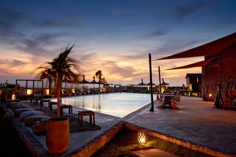 Pool view, Sea view, Sunset