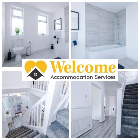 warm modern 3 bedroom house free secure off road parking, wifi & sky sleep upto 6 guest 2 bathrooms House in Liverpool