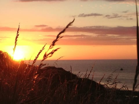 Natural landscape, Hiking, Sea view, Sunset