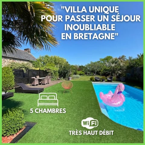 VILLA KER BLEUENN * 10 PERSONNES * PISCINE * SAUNA Villa in Brittany
