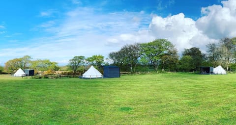 bell tent 2 Glyncoch Isaf Farm Luxury tent in Penbryn