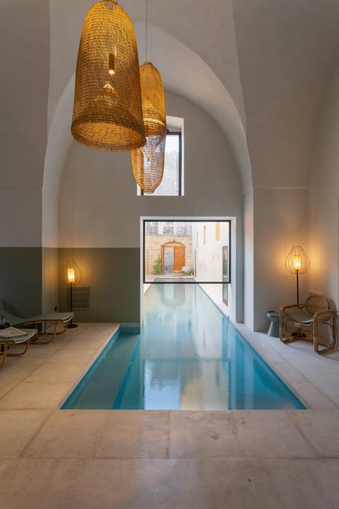 Sauna, Steam room, Spa and wellness centre/facilities, Pool view, Swimming pool