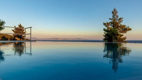 Swimming pool, Sunset
