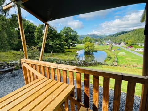Mountain View Safari Tent with Hot Tub in The Heart of Snowdonia Luxury tent in Wales