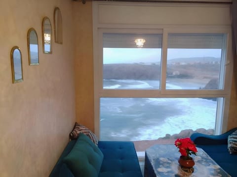 Natural landscape, Living room, Seating area, Mountain view, Sea view