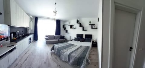 Bed, TV and multimedia, Kitchen or kitchenette, Photo of the whole room, Bedroom, minibar