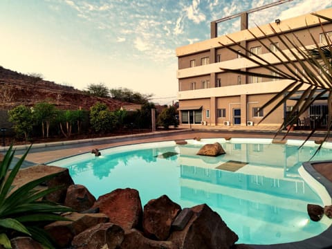 Property building, Pool view, Swimming pool, Swimming pool