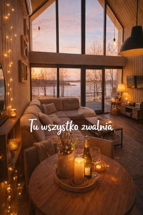 Natural landscape, Living room, Seating area, Lake view