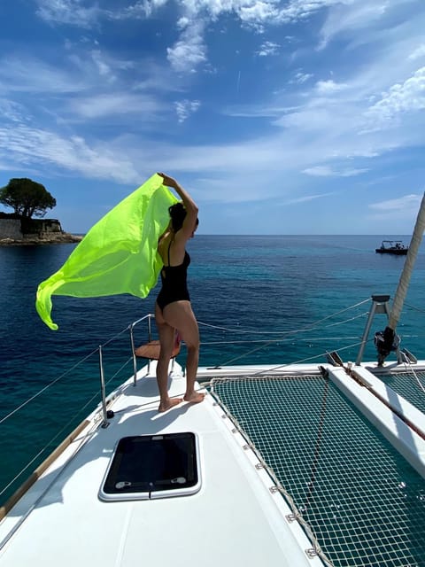 Red Sail Docked boat in Monaco