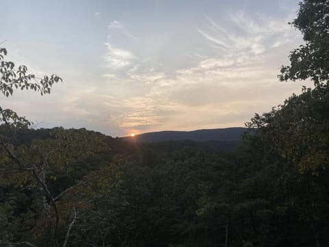 Natural landscape, Mountain view, Sunset