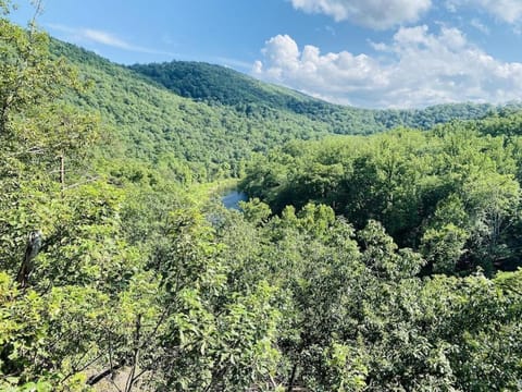 Day, Natural landscape, Mountain view, River view