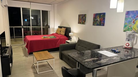 Bed, TV and multimedia, Living room, air conditioner