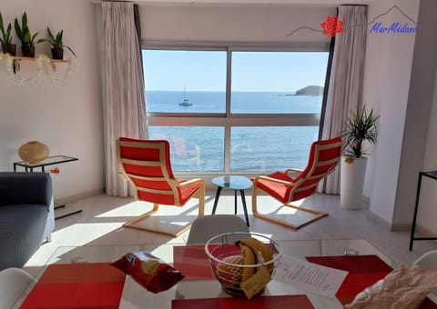 View (from property/room), Living room, Sea view