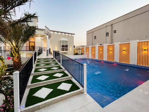 Property building, Swimming pool, Swimming pool, Sunset