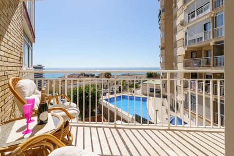 Property building, Day, View (from property/room), Balcony/Terrace, Balcony/Terrace, Pool view, Sea view, Swimming pool