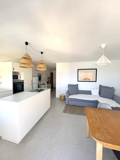 Kitchen or kitchenette, Living room, Dining area