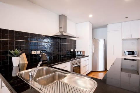 Kitchen or kitchenette, oven, stove