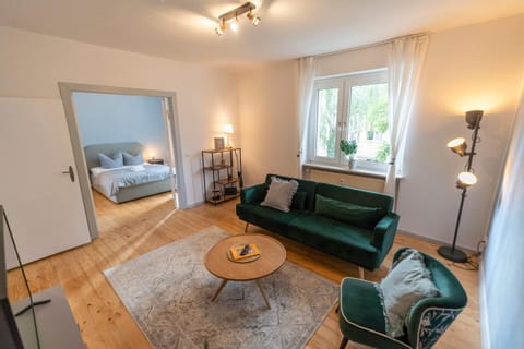 Bed, Living room, Photo of the whole room