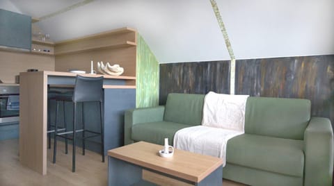 Kitchen or kitchenette, Living room, Dining area