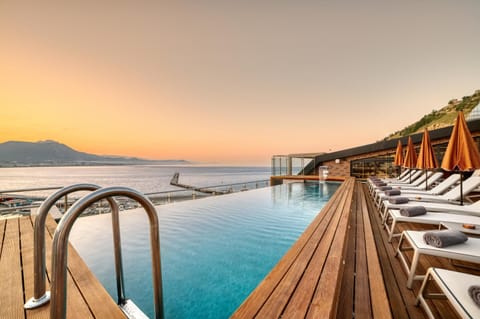 Nearby landmark, Day, Natural landscape, Mountain view, Pool view, Sea view, Swimming pool, Swimming pool, sunbed