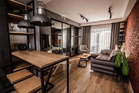 Living room, Seating area, Dining area
