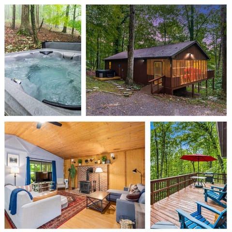 Patio, Natural landscape, Hot Tub