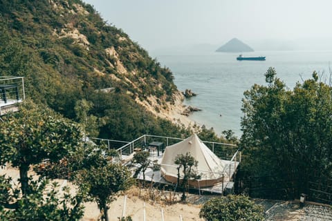 Natural landscape, Beach, Mountain view, Sea view