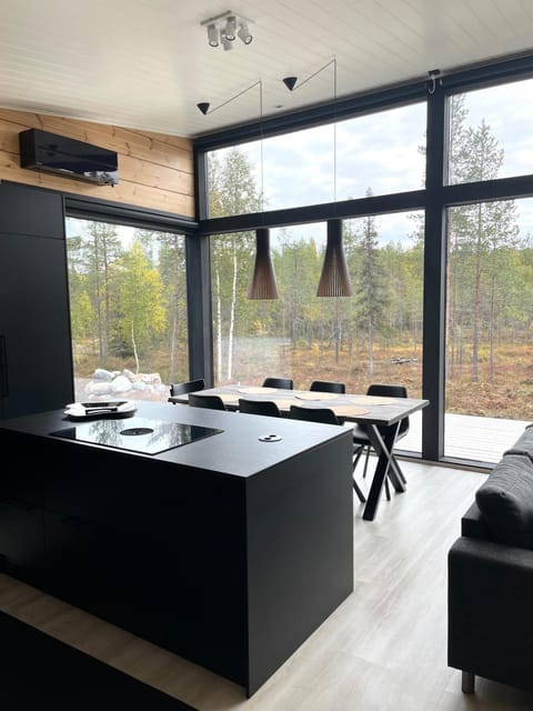 Dining area, air conditioner