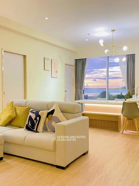 Living room, Seating area, Sea view
