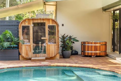 Sauna, Pool view, Swimming pool