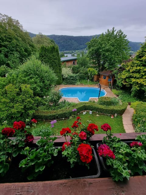 Nearby landmark, Spring, Day, Natural landscape, Garden, Garden view, Mountain view, Pool view, Swimming pool