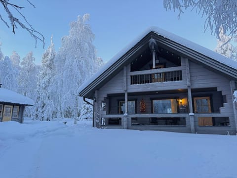 Pusikko - Cozy Lake Villa - Ice Swimming - Sauna - Fireplace - Barbeque Shed Chalet in Lapland