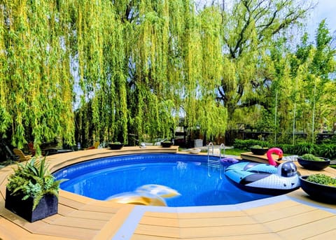 Natural landscape, Pool view, Swimming pool