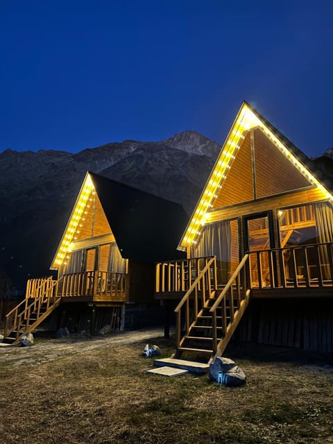 Property building, Night, Natural landscape, Mountain view