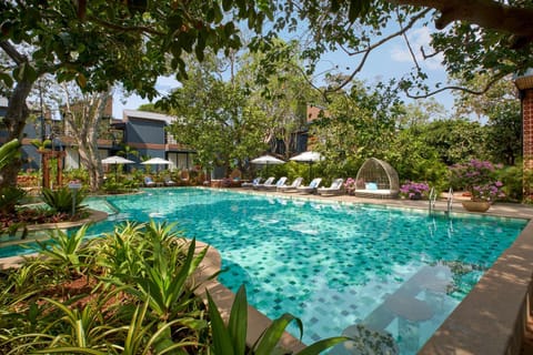 Pool view, Swimming pool, sunbed
