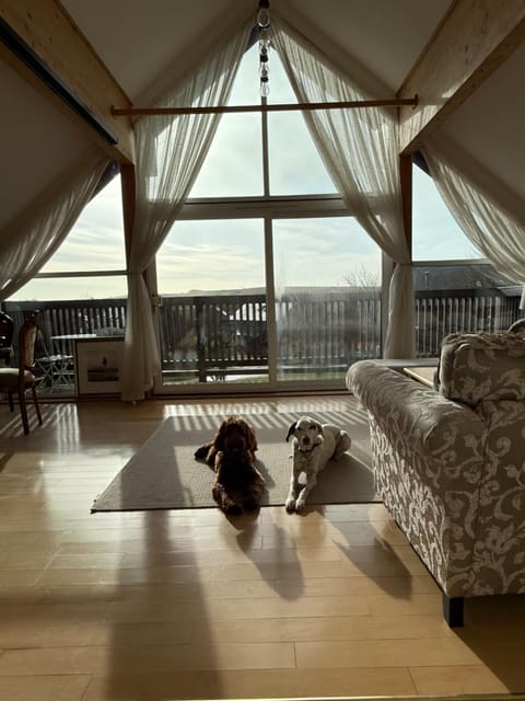 Lake View Lodge Chalet in Saint Columb Major