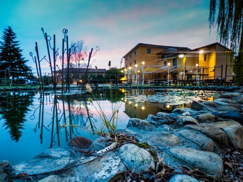 Property building, Night, Sunrise