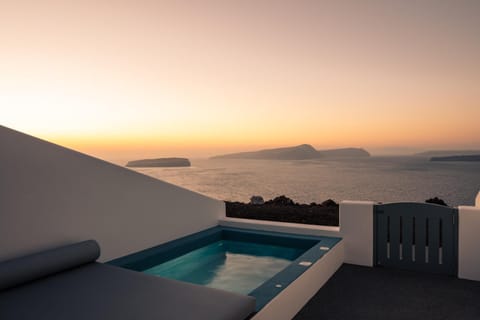 Patio, Sea view, Sunset