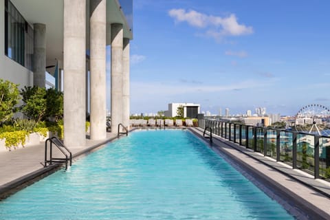 Property building, Pool view, Swimming pool