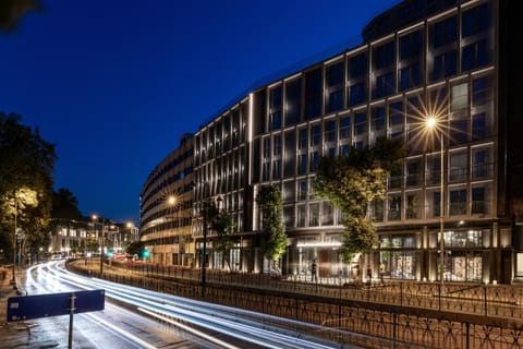 Property building, Night, Neighbourhood, City view, Street view