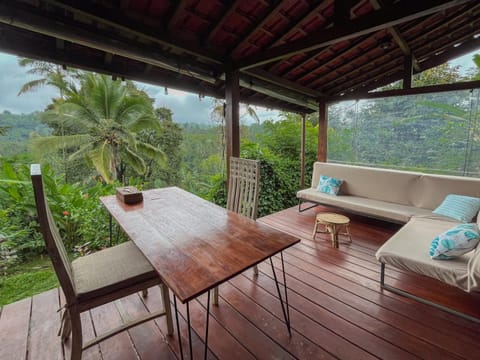 Balcony/Terrace, Living room, Seating area, Garden view
