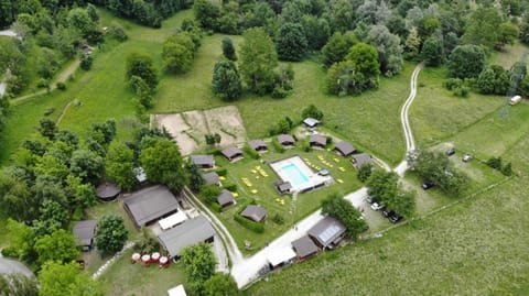 Natural landscape, Bird's eye view, Swimming pool