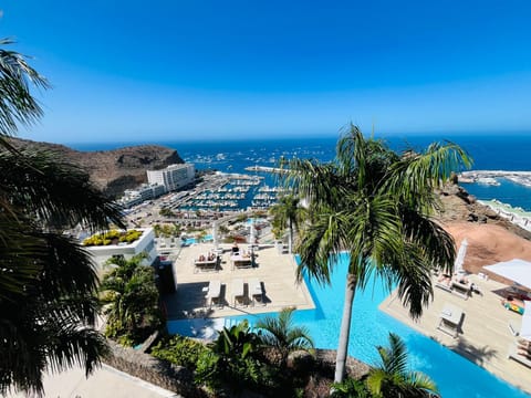 Day, Mountain view, Pool view, Sea view, sunbed
