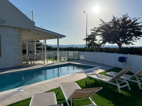 Pool view, sunbed