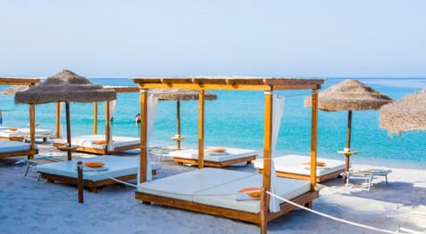 Natural landscape, Beach, Sea view, sunbed