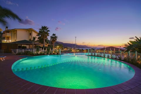 Pool view, Swimming pool, Swimming pool, Sunset